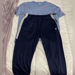 Two jogger and tshirt set for the summer